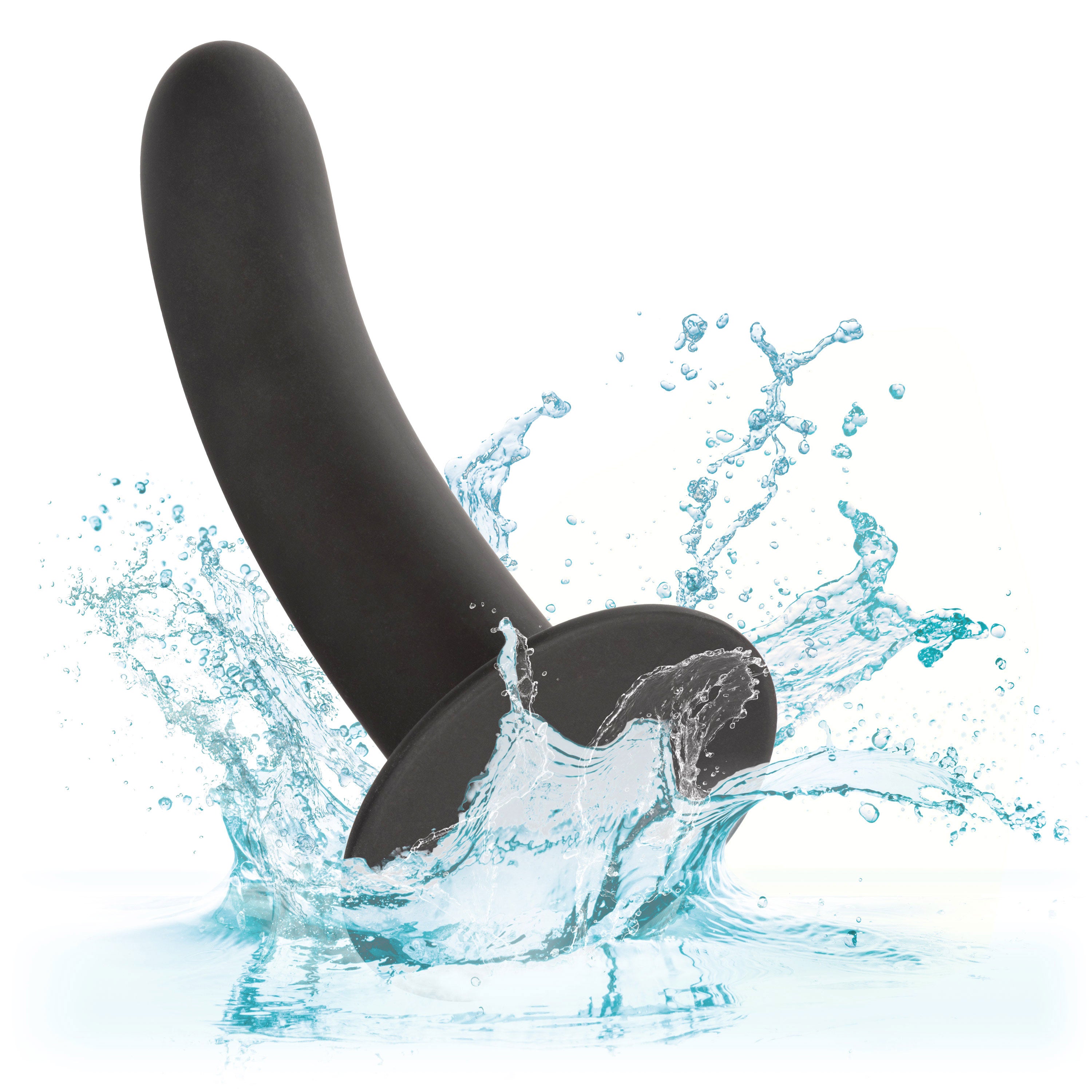 Boundless Smooth 7 Inch Black Suction Cup Probe Dildo Adult Toy Dongs Neutral