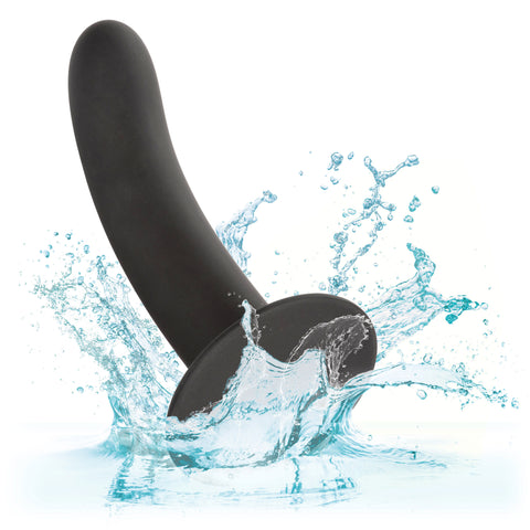 Boundless Smooth 7 Inch Black Suction Cup Probe Dildo Adult Toy Dongs Neutral