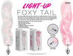 Light Up Pink Foxy Tail Faux Fur Anal Plug White > Anal Range > Tail Butt Plugs