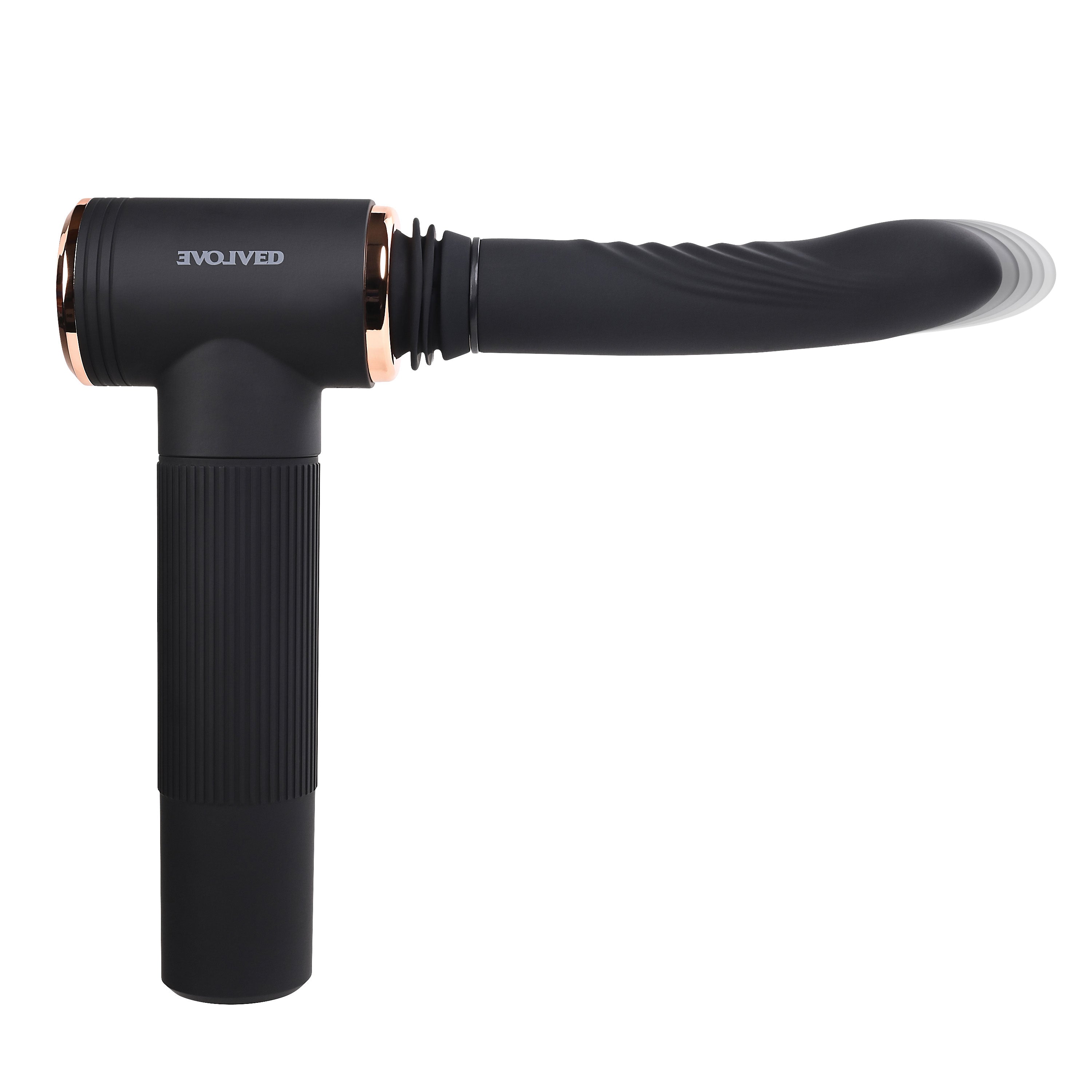 Evolved TOO HOT TO HANDLE Thrusting Vibe 7 Speed Rechargeable > Dildos > Thrusting Dildos