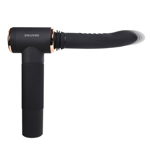 Evolved TOO HOT TO HANDLE Thrusting Vibe 7 Speed USB Rechargeable DONGS Thrusting
