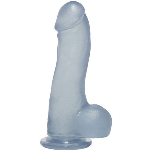 Crystal Jellies 7.5 Inch Realistic Dildo with Balls and Base DONGS