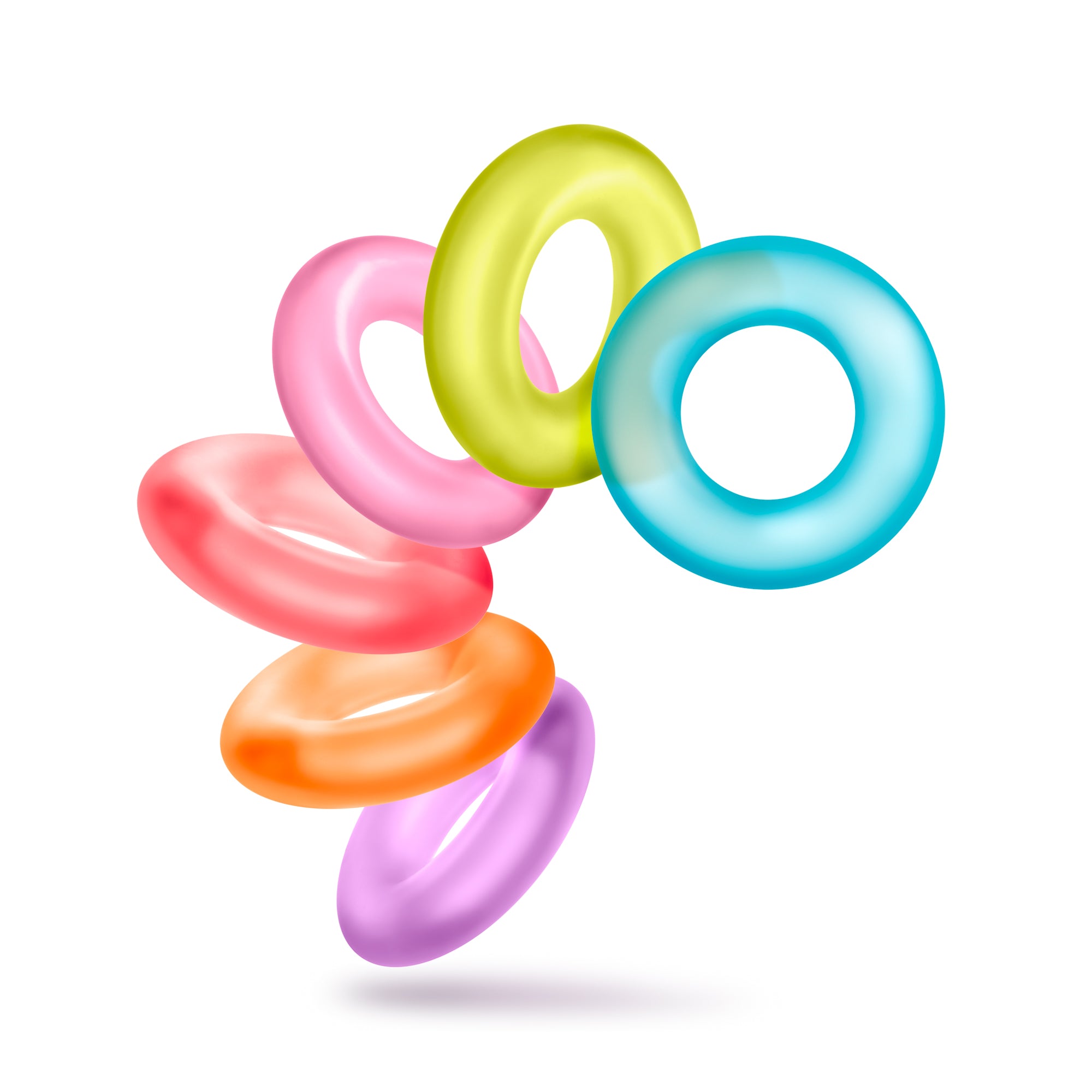 King of the Ring Coloured Cock Rings Set of 6 > Cock Ring > Sets Main image