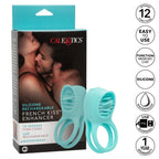 Silicone Rechargeable French Kiss Enhancer – Vibrator with 12 Functions and Flickering Teaser Ring > Cock Ring > Vibrating