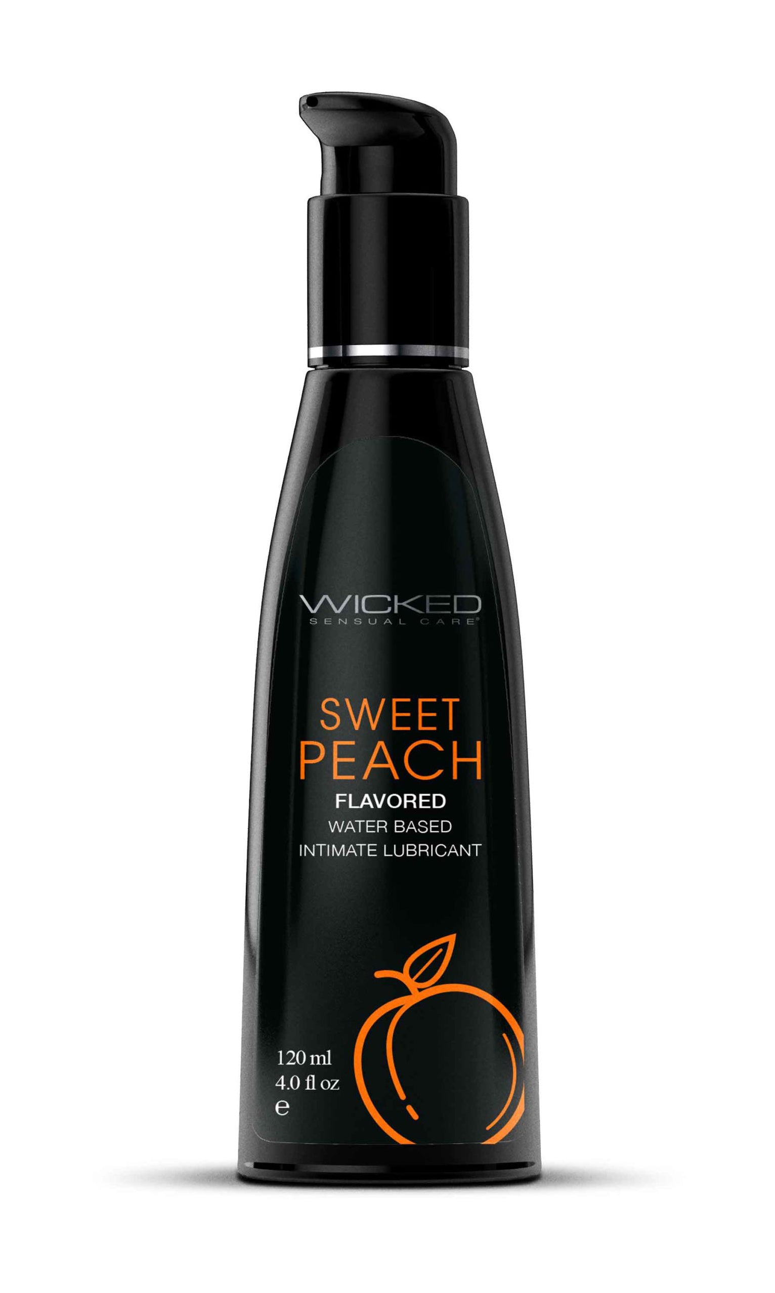 Wicked Aqua Sweet Peach Lubricant 120ml - Delicious Water Based Formula ... No Colour Selected > Lube > Flavoured