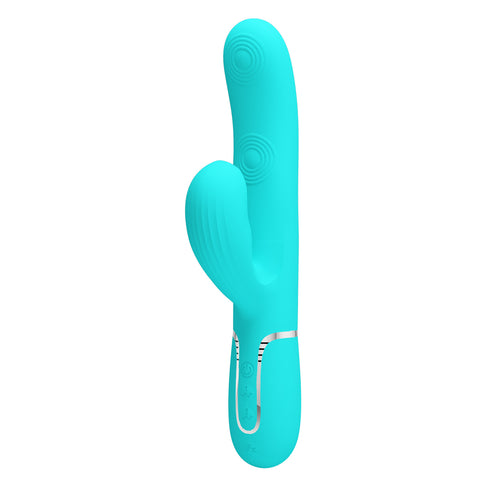 Perdita Twinkled Tenderness Rechargeable Clitoral Vibrator Turquoise VIBRATORS-RABBIT