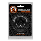 Oxballs Gauge Cockring Durable Steel Inspired Design Black > Cock Ring > Single