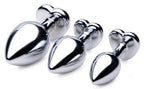 Red Heart Gem Anal Plug Set with Three Graduated Sizes > Anal Range > Butt Plug Kits
