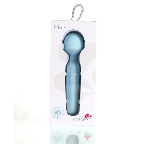 Grace Bendable Vibrating Pleasure Wand Rechargeable Blue Vibrators