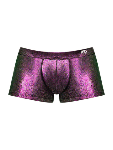 Male Power Hocus Pocus Uplift Mini Shorts Large Purple Briefs Mens Trunks