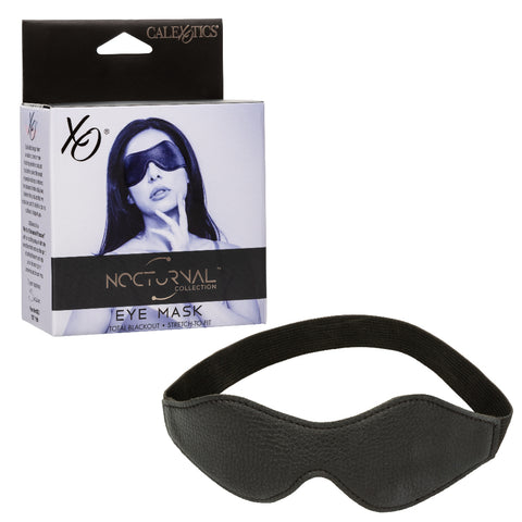 Nocturnal Collection Stretch Eye Mask Black for Sensory Play Black Blindfold