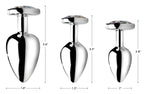 Rainbow Prism Heart-Shaped Small Anal Plug – Glass Material Beginner Size Anal Plug > Anal Range > Jewel Butt Plugs