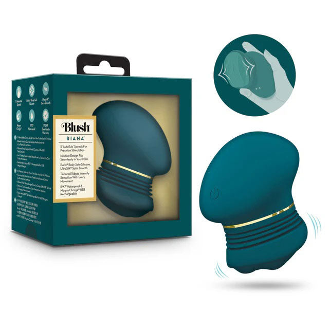 The Blush Collection Riana (Dark Teal) – Clitoral Stimulator Teal > Sex Toys For Ladies > Clitoral Vibrators and Stimulators