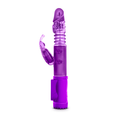 Sexy Things Butterfly Thruster Mini - Fuchsia VIBRATORS-RABBIT