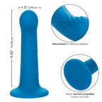 Wave Rider Ripple Blue G-Probe Dildo with Wavy Texture > Dildos > Neutral Dildos