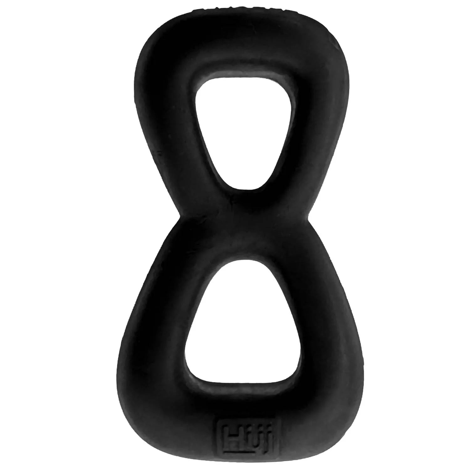 Boomerang Double-Ring Cockring & Nut-Tugger Black > Cock Ring > Single