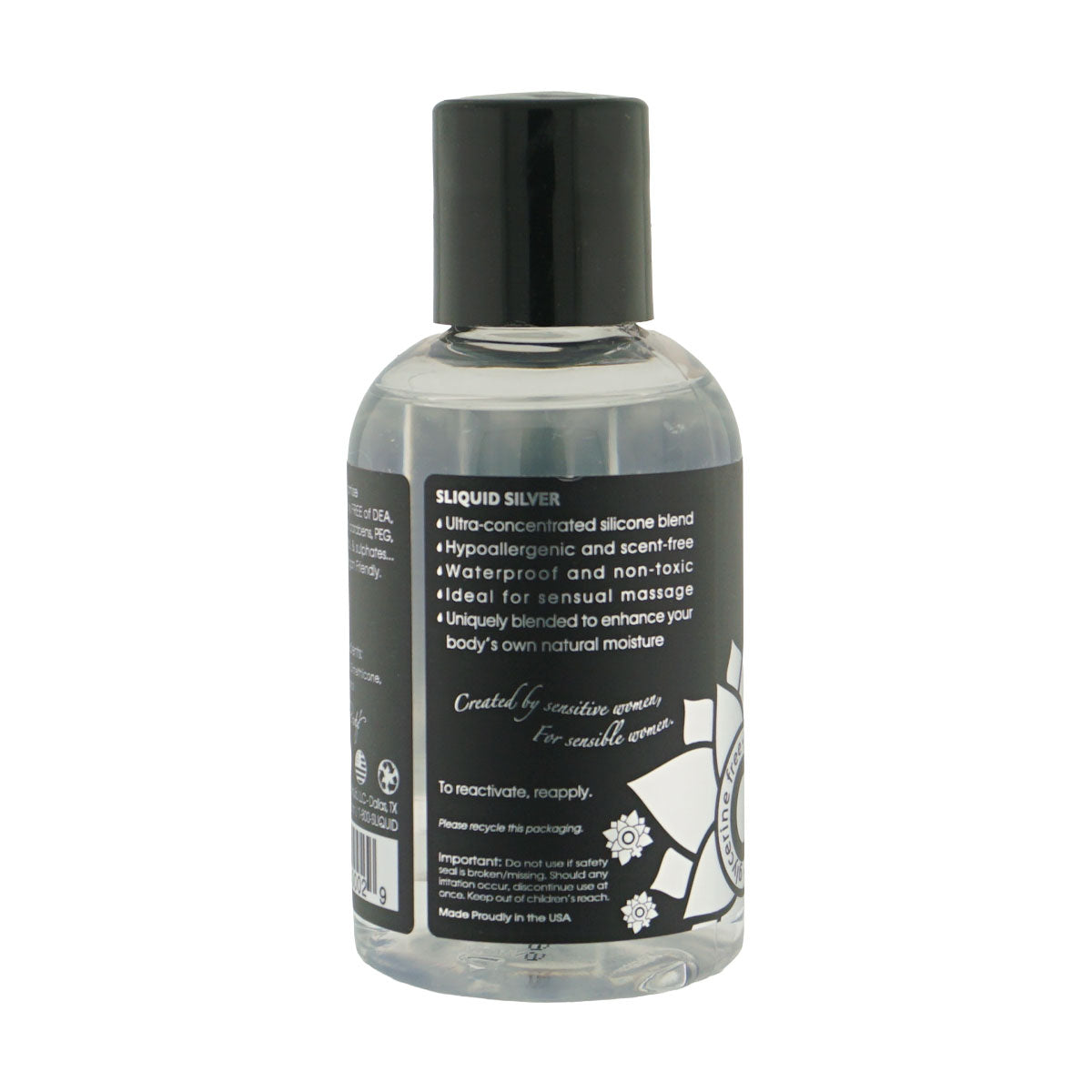 Sliquid Naturals Silver (125ml) – Ultra-Concentrated Waterproof Silicone Lubricant > Lube > Silicone