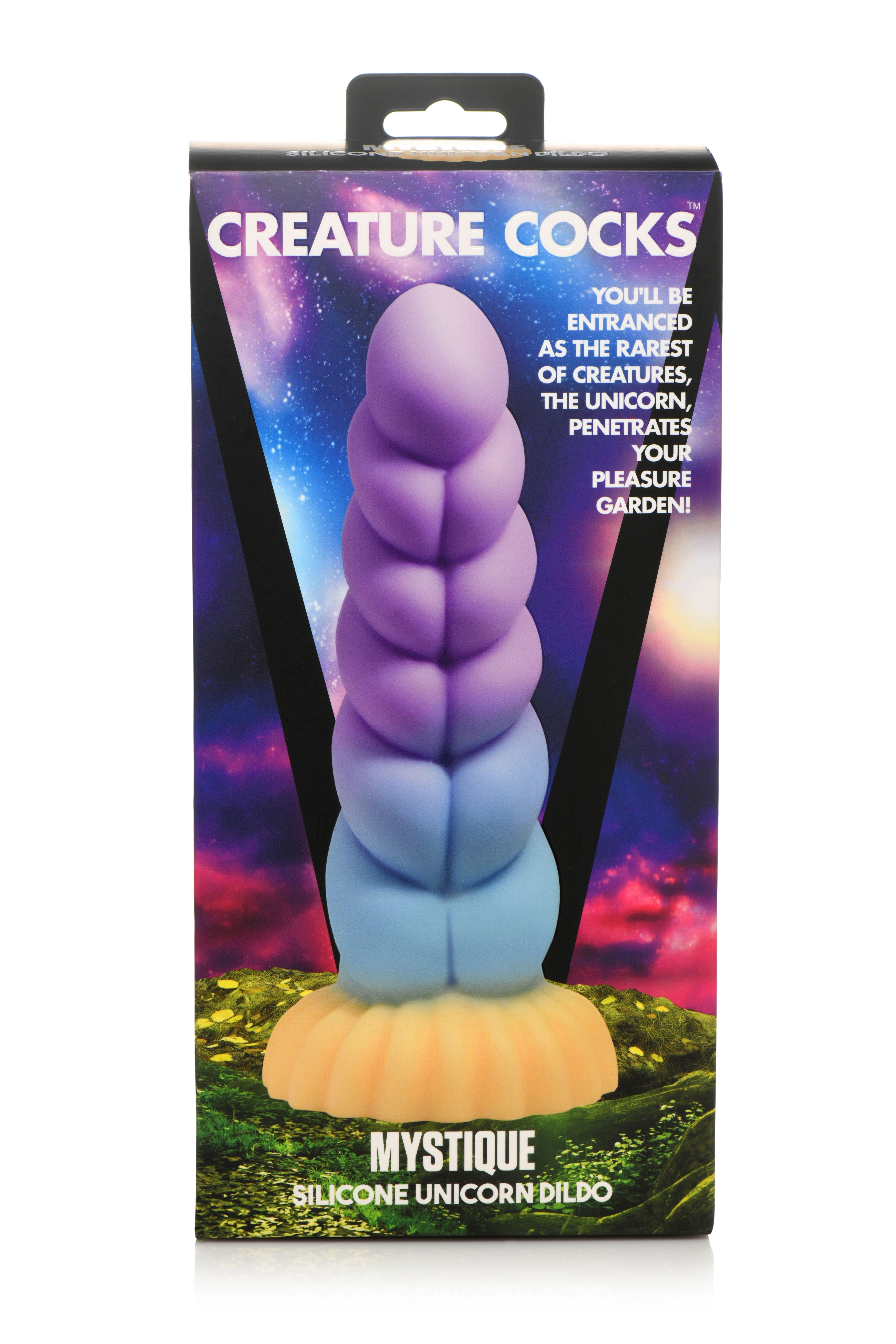 Creature Cocks Mystique Silicone Unicorn Dildo for Fantasy Fulfillment Multi Fantasy Dongs