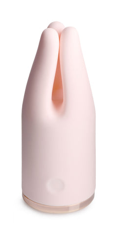 Vibrassage Twirl Pink Clitoral Vibrator with 3 Speeds and Patterns Finger Stimulator