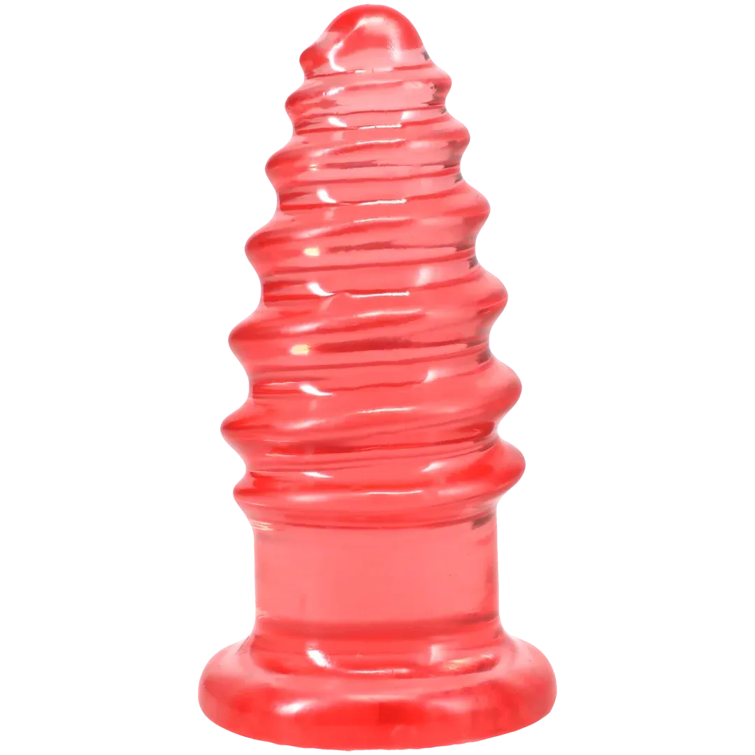 Doc Johnson Crystal Jellies Anal Twist – 5 Inch Phthalate-Free Butt Plug > Anal Range > Butt Plugs