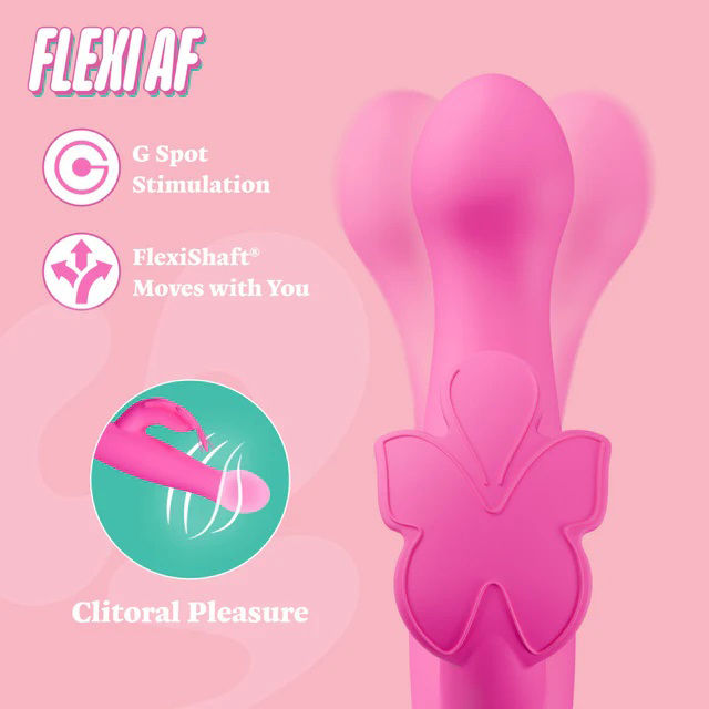 Aria Naughty Af 2.0 Rechargeable Dual Stimulator Vibe Plum VIBRATORS-RABBIT