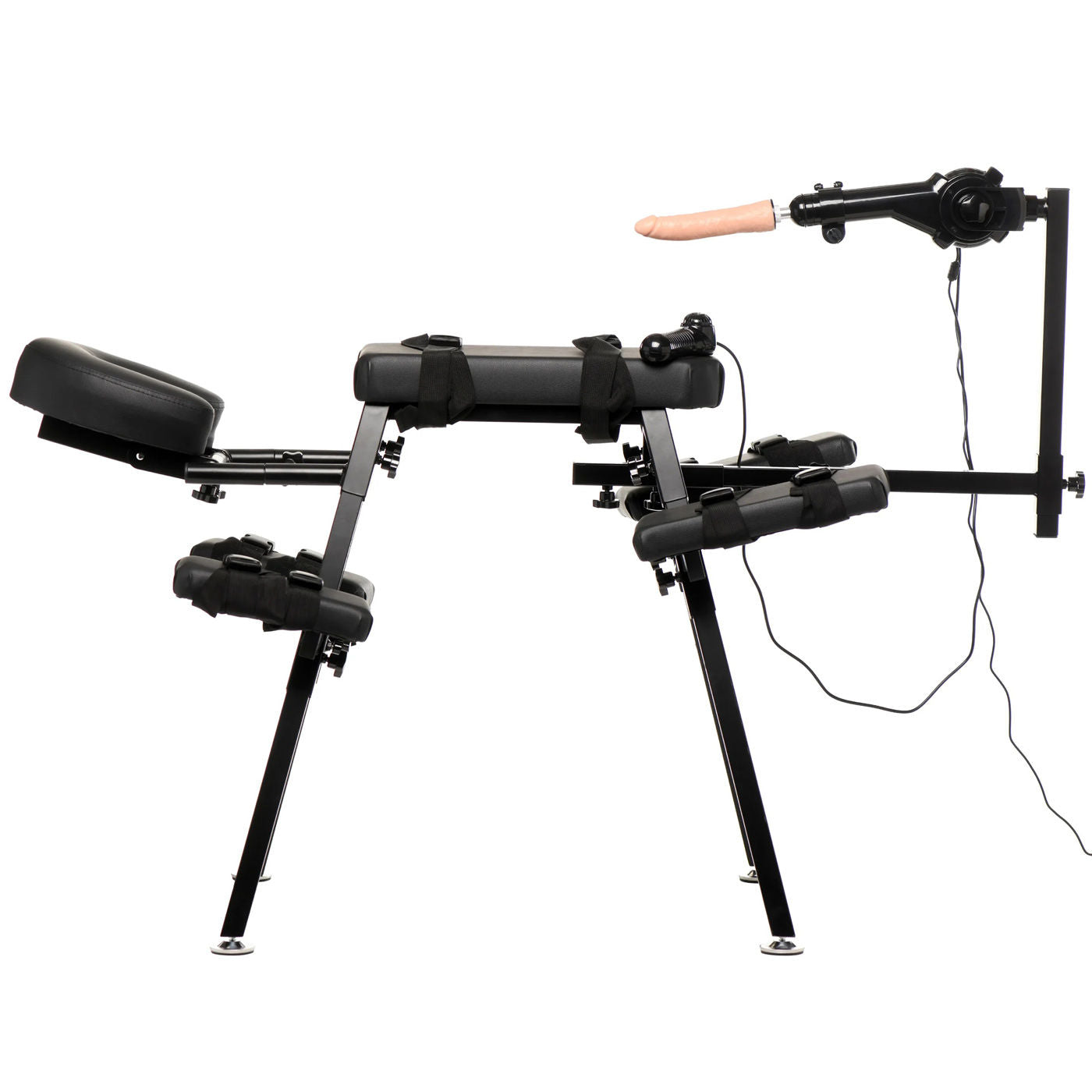 Obedience Bench with Adjustable Sex Machine for Adults Black Sex Machines