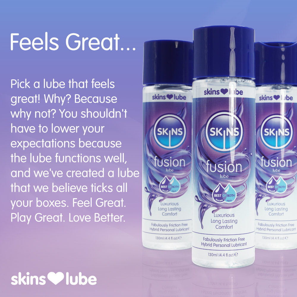 Skins Fusion Hybrid Silicone and Water-Based Lubricant 130ml Bottle > Lube > Hybrid