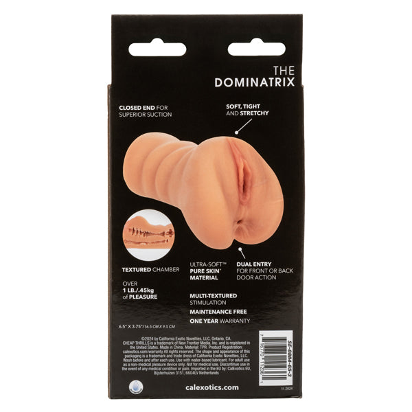 Cheap Thrills The Dominatrix Stroker Brown Adult Toy 0.45kg Brown Strokers - Manual