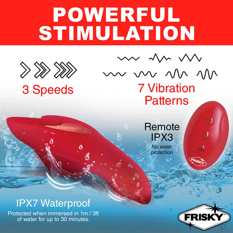 Love Connection Silicone Panty Vibrator With Remote Control Red Panty Vibrators