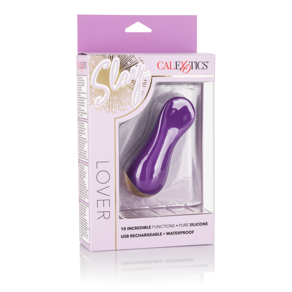 Slay Lover Mini Clitoral Vibrator Palm Size Wireless Massager Purple Finger Stimulator