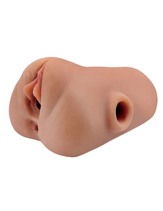 Pdx Plus Double Pounder Vibrating Squeeze Stroker Toy Light > Sex Toys For Men > Masturbators > Manual