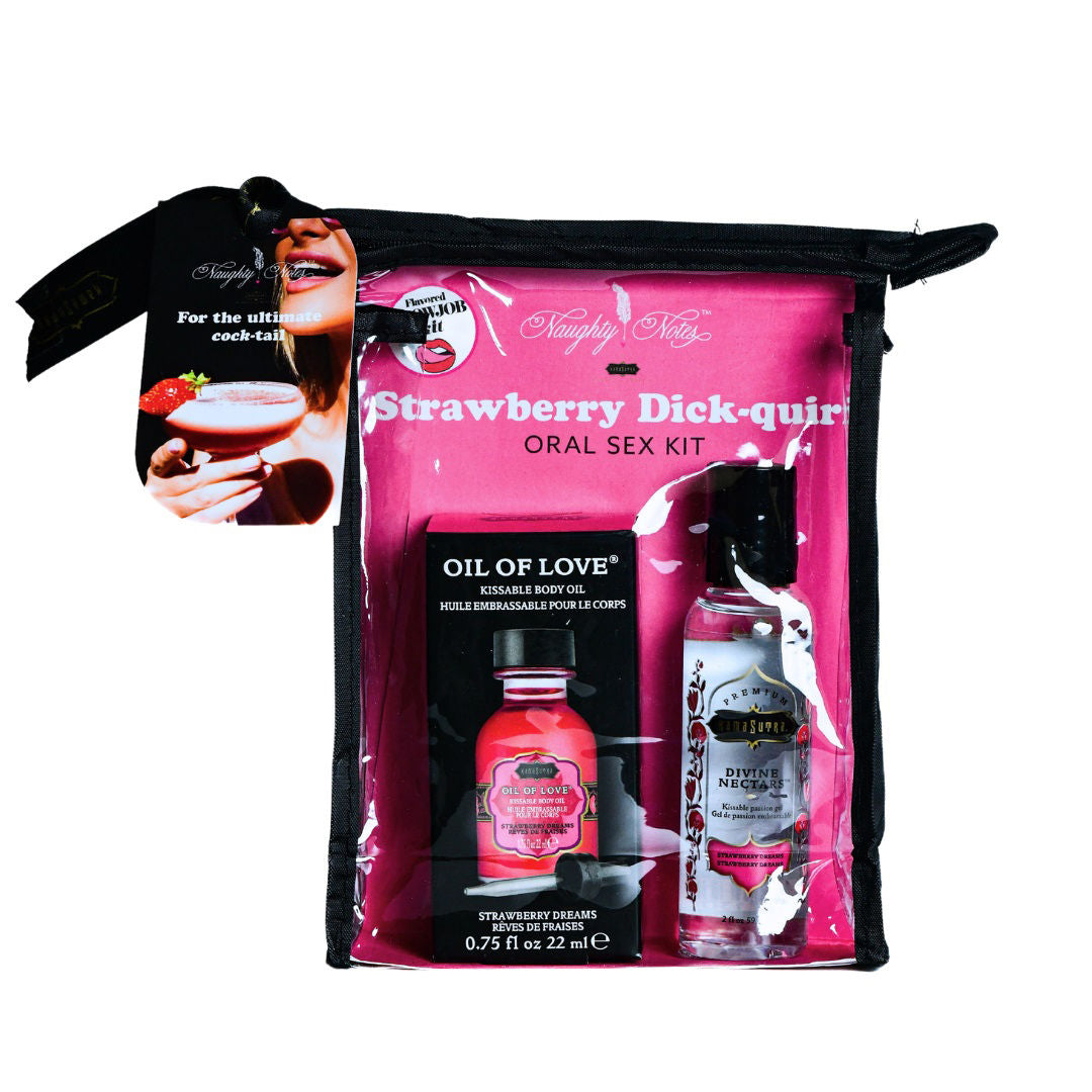 Kama Sutra Strawberry Oral Sex Kit with Flavored Lubricant > Lube > Flavoured