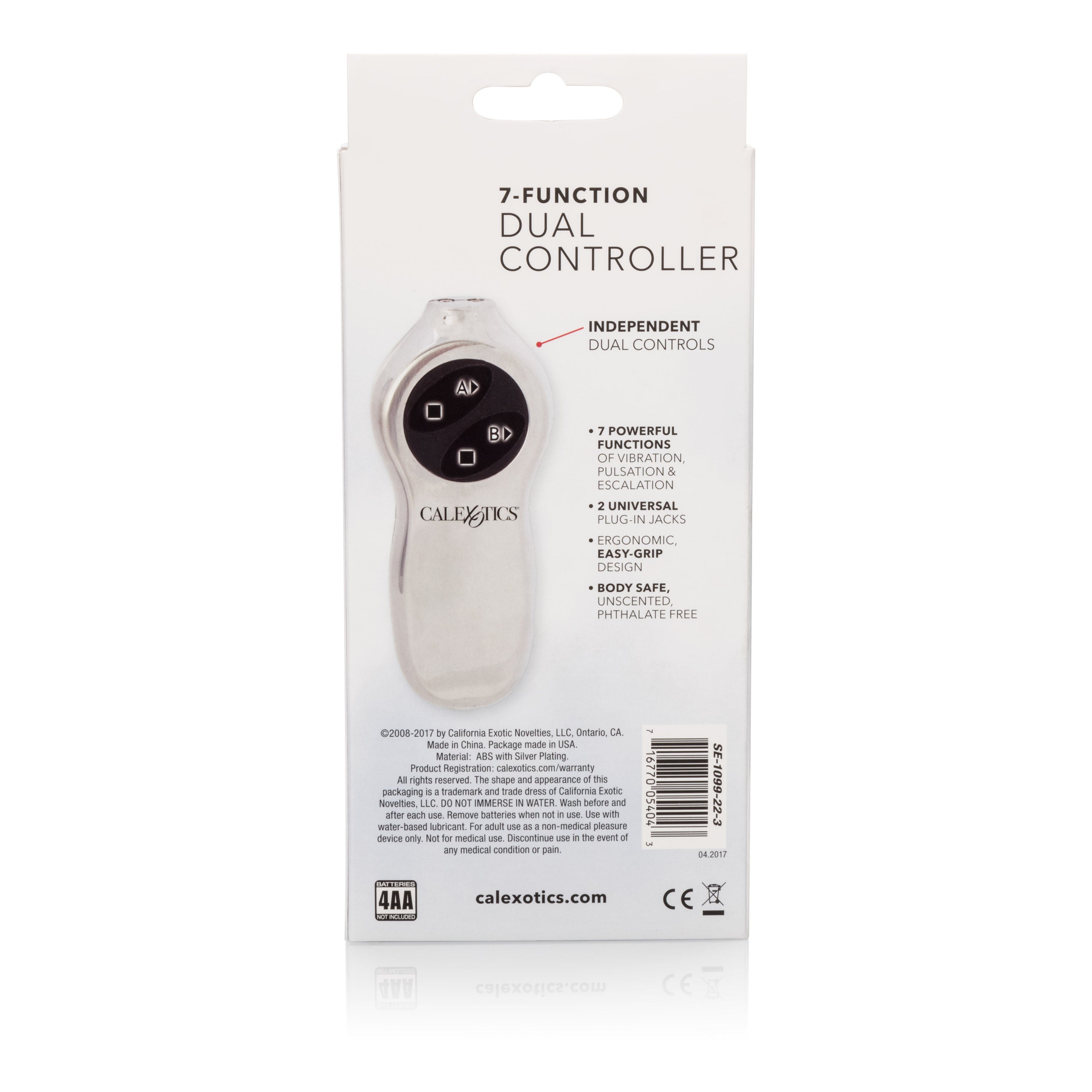 Sterling Collection 7-Function Dual Controller for Intimate Use BULLETS & EGGS
