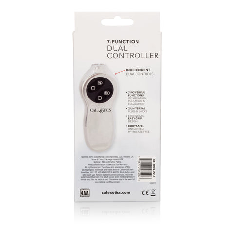 Sterling Collection 7-Function Dual Controller for Intimate Use BULLETS & EGGS