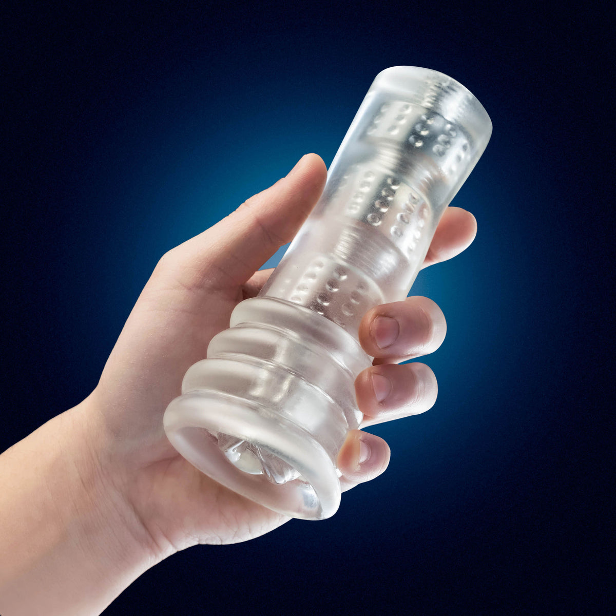 Rize Luz Clear Glow in the Dark Self-Lubricating Stroker > Sex Toys For Men > Masturbators > Manual