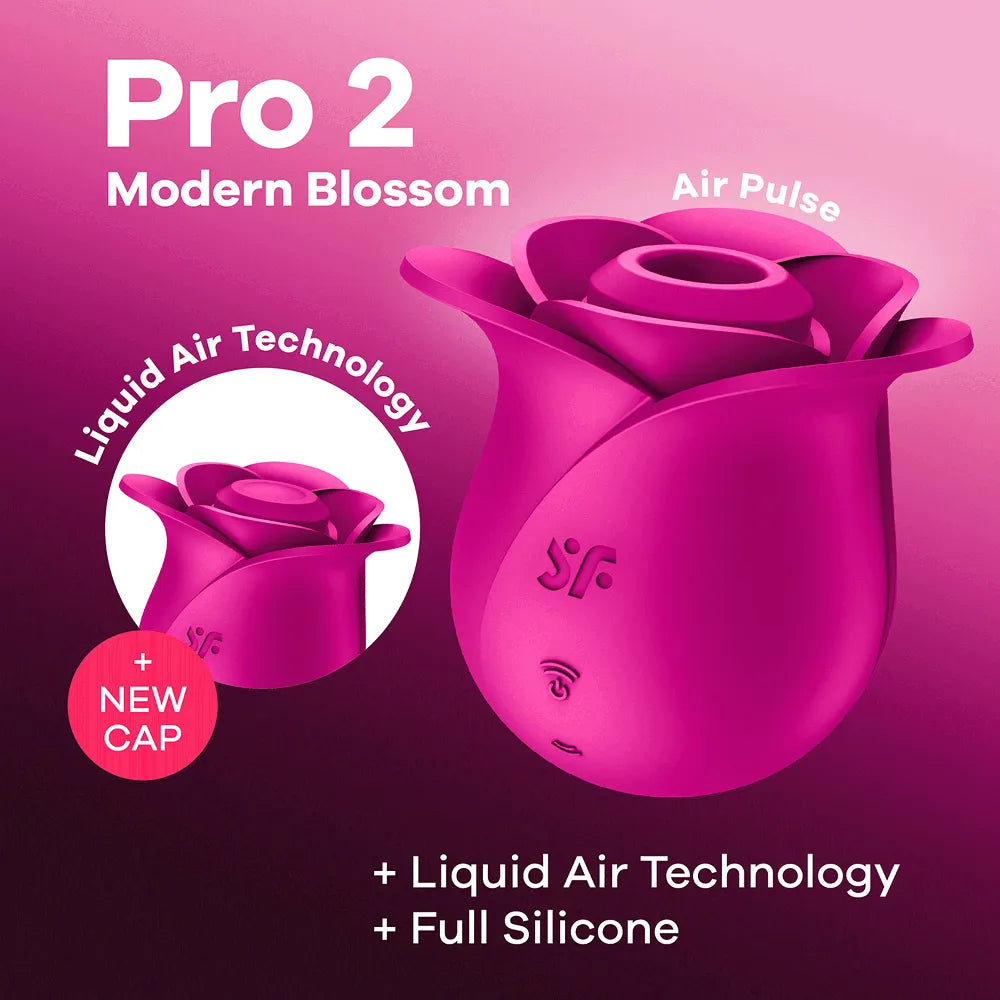 Satisfyer Pro 2 Modern Blossom – Air Pulse Clitoral Vibrator Pink > Sex Toys For Ladies > Air Pulsation
