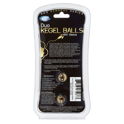 Duo Kegel Balls Black Silicone Pelvic Floor Exerciser Kit > Sex Toys For Ladies > Kegel Exercise