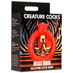 Beast Mode Silicone Cock Ring in Red Red > Cock Ring > Single