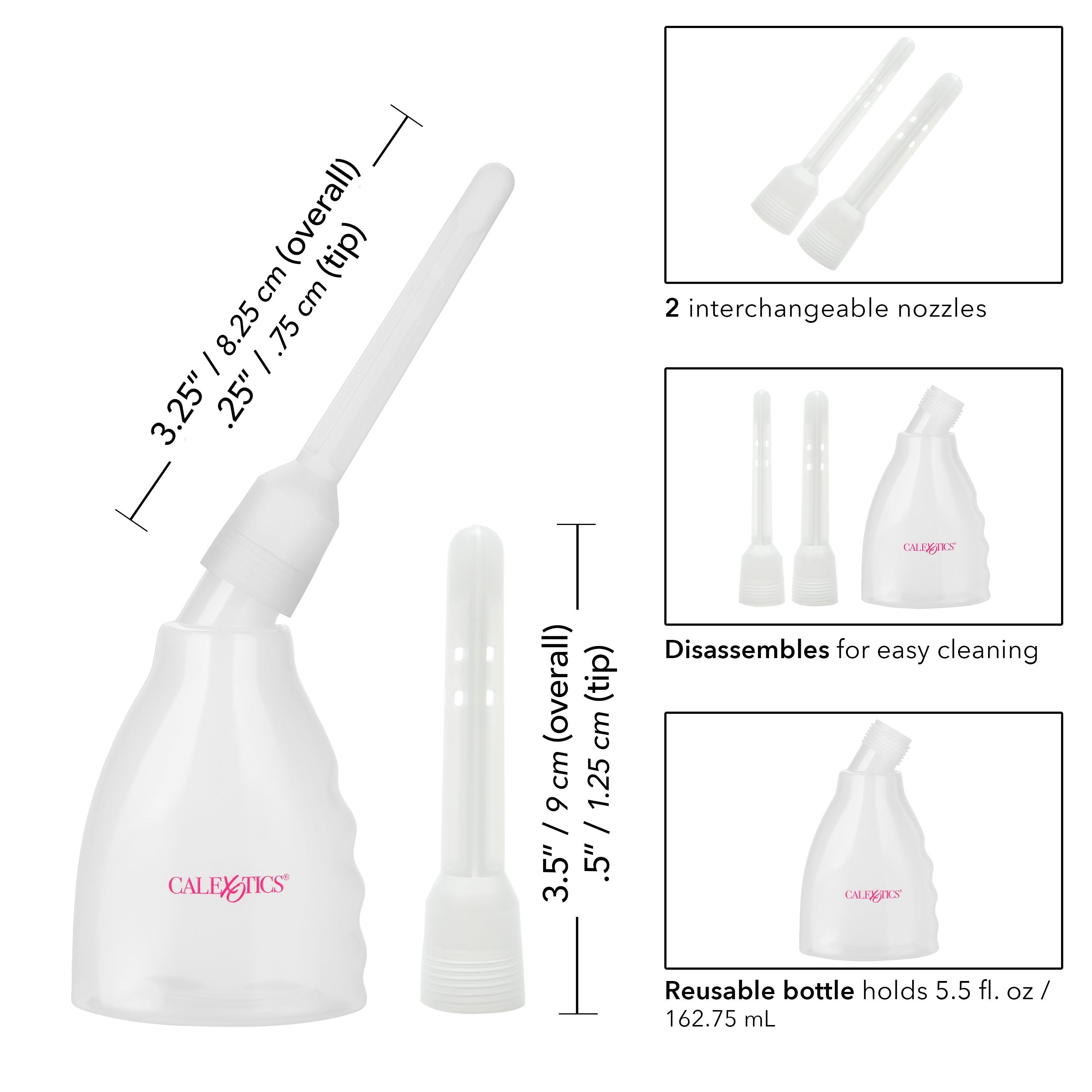 CalExotics Ultimate Anal Douche Bulb Hygiene Cleaner Kit Douches