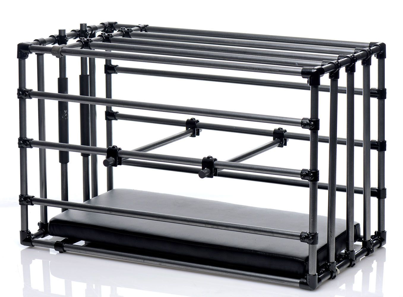 Kennel Adjustable Cage With Padded Board – Metal Bondage Cage > Sex Toys > Sex Furniture