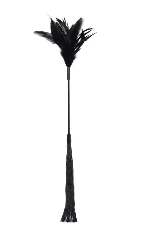 Shadow Feather Tickler – Feather and Silicone Teaser Accessory > Bondage Gear > Ticklers