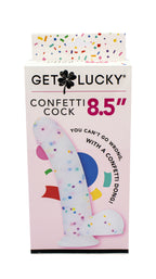 Get Lucky Confetti Bendable Dildo 8.5 Inch Silicone Toy Multi > Dildos > Realistic Dildos