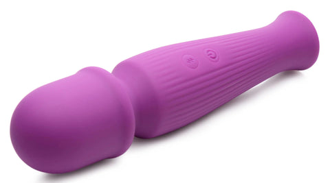 Curve Toys Silicone Wand Massager Magenta Wireless Rechargeable Electric Massager