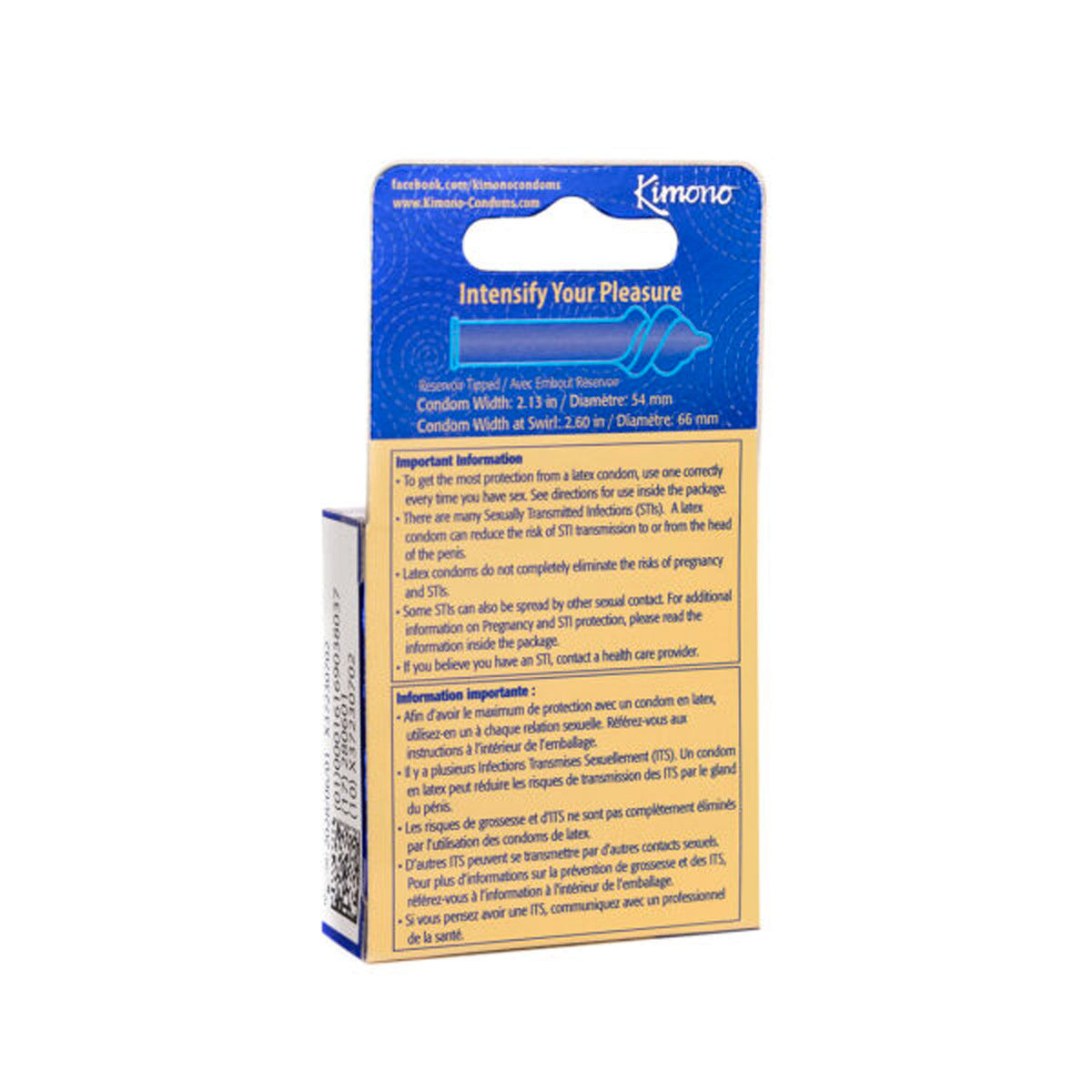 Kimono Swirl 3 Pack Condoms with Double Helix Stimulating Design > Essentials > Condoms