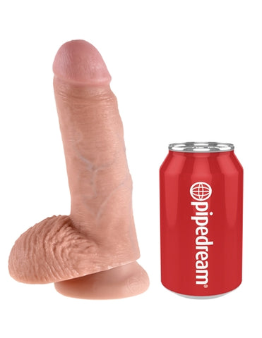 King Cock 7 Inch Dildo With Balls Realistic Silicone Dong Dongs Realistic