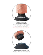 King Cock 8 Inch Realistic Vibrating Dildo with Bendable Shaft > Vibrators > Realistic Vibrators