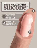 King Cock Elite 6 Inch Vibrating Dual Density Silicone Dildo > Vibrators > Realistic Vibrators