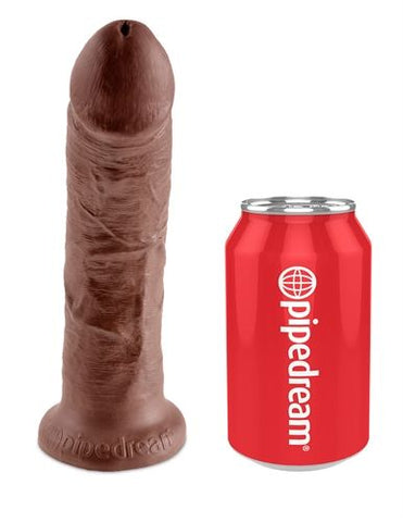 King Cock Realistic Strap-On Harness with 8 Inch Brown Cock Dildos & Dongs