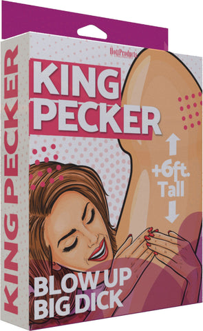 King Pecker 6 Foot Giant Inflatable Penis Adult Toy Party Fun Bachelor & Bachelorette Items