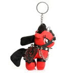 Master Series Scarlett Chainheart Bondage Pony – Polyester Vegan Leather Plush Keychain Red > Novelties > Keychains